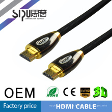 SIPU alta qualidade de áudio por atacado de vídeo tv tv suporte 3d melhor preço do computador hdmi para cabo hdmi 1.4